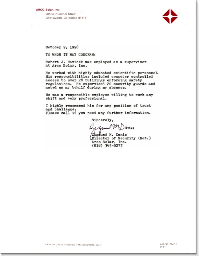 Danis Reference Letter 1998